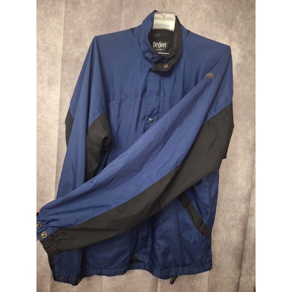 Footjoy Dryjoys Performance Light Jacket Men's Medium Blue Outdoor Moisture Wick - Picture 10 of 16